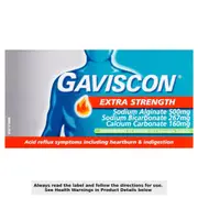 Gaviscon Extra Strength Heartburn & Indigestion Peppermint Flavour 24 Tablets