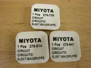 Miyota Citizen circuits #279, multiple choices new old stock Japan made!