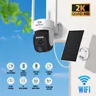 2K HD Wireless WIFI Outdoor Home CCTV Security Camera Battery Solar Powered AU