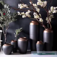 在飛比找樂天市場購物網優惠-落地大花瓶插鮮花陶瓷現代簡約歐式北歐別墅客廳插花