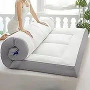 Folding Floor Futon Mattress, Japanese Style Adult Futon Mattress, Portable Roll Up Mattress, Suitable for Home Sofas and Camping.