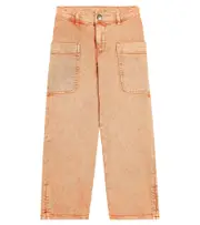 [Bonpoint] Bonpoint Looping straight jeans Y 14 orange