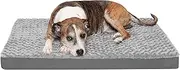 FurHaven Pet Dog Bed | Deluxe Orthopedic Ultra Plush Mattress Pet Bed for Dogs & Cats, Gray, Large