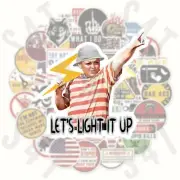 Lets Light It Up Sandlot Hard Hat Sticker Funny Lineman Decal