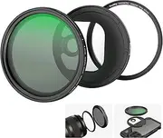 SmallRig 67mm Magnetic Variable ND Filter Kit, ND2-ND32 (1-5 Stops) VND Filter with T Mount Filter Ring with Threaded Filter Ring for Phone/Camera, No X Cross HD Optical Glass VND Filter Kit - 4725