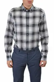 Dolce & Gabbana "Gold" Men's Multi-Color Plaided Dress Shirt US 15 1/2 16 1/2 17