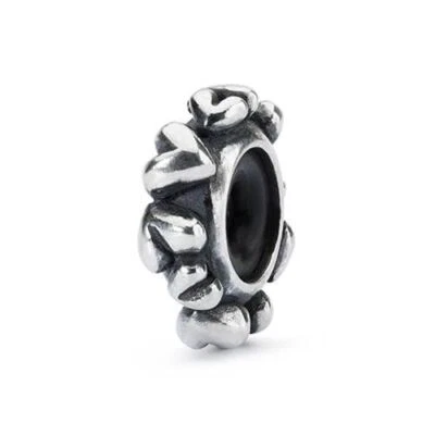 Trollbeads Silver Heart Spacer Bead