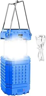 Solar Lantern Camping - Lightweight Solar Light - Waterproof 3000Mah Rechargeable Portable Lantern for Survival Car Backpacking Travel Tent Fishing Trips Hiking