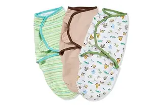 美國 Summer Infant/SwaddleMe 懶人包巾 嬰兒包巾純棉 超值三件組【S號】