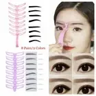 Eyebrow Definition Eyebrow Stencils Kit Shaping Template Brow Grooming Card