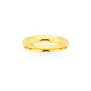 9ct Gold 3mm Width Half Round Wedding Band