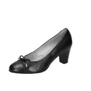 Women's Shoes CONFORT 36 Eu Court Shoes Black Leather EZ412-36