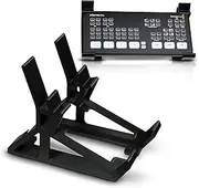 SplashNColor Combo Stand for Blackmagic ATEM Mini Pro and ISO Series – LCD Monitor Stand for Thin Monitors – Stable Setup with Cable Management for Streaming Broadcasting Video Production