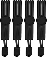 [AHPOUN] 2 Pairs Elastic Shoe Laces No Tie Shoelaces Quick To Install For Kids and Adults Shoestrings
