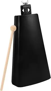UPKOCH Sporting Events Hand Bell Mini Metal Cow Bell for Beginners Drum Clamp Hand Percussion