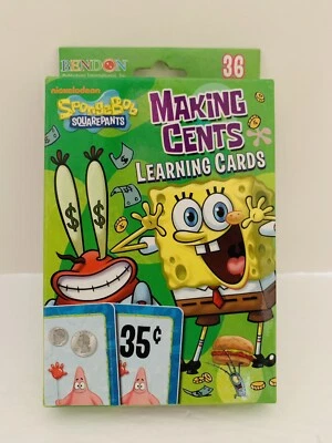 SpongeBob SquarePants Making Cents 36 Learning Cards