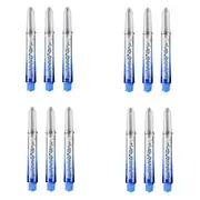 12pc Target Pro Vision Shaft/Dart/Throw Stem Replacement Accessory Medium Blue