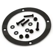 Black Round Shift Boot Trim Ring with Hardware