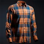 Men's Plaid / Check Geometric Pattern Shirt Button Up Shirt Long Sleeve Business Business Casual Daily Wear Going out Spring Turndown Print Button-Down Blue Or