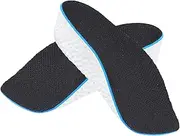 Gogogmee Pair Height Increase Insoles for Men Women Discreet Heel Lift Inserts Arch Support Pads for Casual Dress Shoes