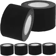 HEALEEP 6 Rolls High Temperature Resistant Insulation Tape Wire Tape Wiring Harness Tape High Temp Electrical Tape Wire Harness Tape High Temp Harness Tape Wire Cable Tape Flocking Black