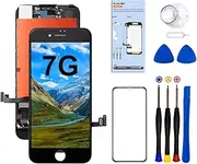for iPhone 7 Screen Replacement,4.7" LCD Display and 3D Touch Digitizer,with Proximity Sensor,Front Facing Camera,Earpiece Speaker and Repair Tools,for A1660, A1778, A1779 (Black)