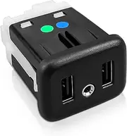 USB Port AUX Interface Jack Replace 13519224 Fits for Buick Cadillac Chevrolet GMC 2016 2017 2018, AUX Jack Car Audio Player and Dual USB Port Interface, Car Accessories Interior