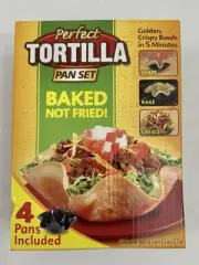 Perfect Tortilla Pan Set Baked Not Fried As Seen On TV