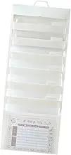 Perfk Hanging Wall File Organizer,Multi Layer Storage,Over The Door for Office,Classroom File Folder Organizer,6 Pockets for Letter, White