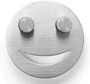 Stainless Steel Smiley Face Sponge Daddy Holder, Sponge Caddy for Kitchen Sink, Keep Happy Face Sponge Clean and Dry, Suction Cup Installation Kitchen Sink Sponge Holder, Compatible with Scrub Daddy
