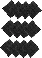 ERINGOGO 12pcs Acoustic Panels for Bedroom Soundproofing Self Adhesive Sound Dampening Wall Insulation Indoor Noise Absorption for and Home Environments