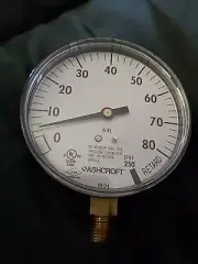 ASHCROFT Fire Sprinkler System 3.5” Pressure Gauge Air/Water