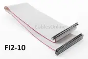 CablesOnline 10" IDE 44Pin Amiga A1200/A600/ Laptop 2.5" Hard Drive Ribbon Cable