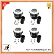 For LAND ROVER JAGUAR AJ200D Piston Full Set With Rings 204DTD STD x 4 BRAND NEW