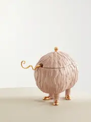 [L'Objet] L'Objet - + Haas Brothers Lukas Soup Monster 33cm Gold-plated Earthenware Tureen Set - Pink - One size One size Pink