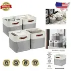 Stylish Grey & White 11 Inch Storage Cubes - Perfect for Shelves and Kallax