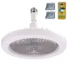 30W Aromatherapy Fan Lamp Dimmable E27 Ceiling Fan Light Remote Control (Grey) A