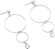 [VPbao] Women Simple Elegant Geometry Circle Crystal Pendant Earrings Jewellery