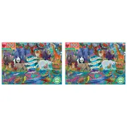 2x 100pc eeBoo Jigsaw Puzzle Planet Earth 45x68cm Kids/Child Learning Game 5+