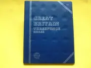 #8004 GREAT BRITAIN THREEPENCE BRASS BLANK - NEW WHITMAN FOLDER