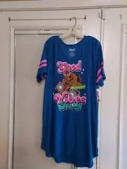 NWT SCOOBY-DOO PLUS SIZE 2X "GOOD VIBES ONLY" SLEEPSHIRT #3