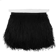 10Yard Tassel Fringe Trim Polyester Lace for Latin Skirt Edging Sewing Black
