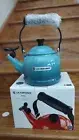 Le Creuset Enamel On Steel Demi Tea Kettle, 1.25-Quart, Caribbean