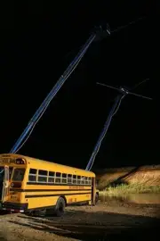 Friday Night Lights Cranes Holding Sprinklers Over Set TV Old Photo