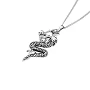 Sterling Silver Dragon Pendant