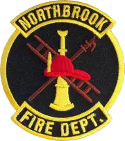 NORTHBROOK FIRE DEPARTMENT SHOULDER PATCH: Left Sleeve