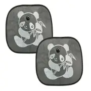2 Pc Panda Foldable Mesh Side Rear Windows Sun Shade for cars 15" x 17"