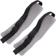 Alipis 2pcs Travel Head Support Straps for Airplane Sleeping Soft Neck Support for Comfortable Travel Lightweight Portable Accessories for Relaxation The Go Grey