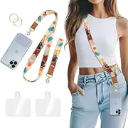 Piefly Phone Lanyard Crossbody Wrist Strap, Adjustable Lanyard for Wrist Around the Neck, Phone Strap for Keys ID Badge