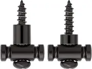 Set of 2 Barrel Guitar String Guides,Guitar Roller String Retainers,Replacement String Retainers,for Most Electric Guitars (Black)